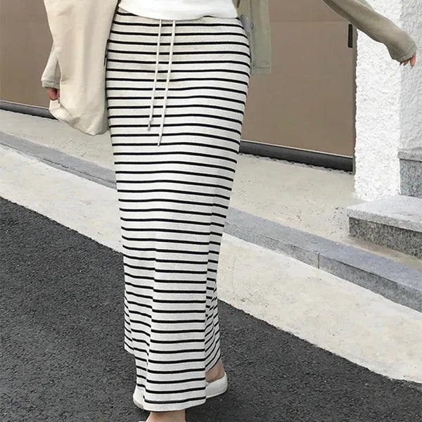 Maxi Striped Long Skirt