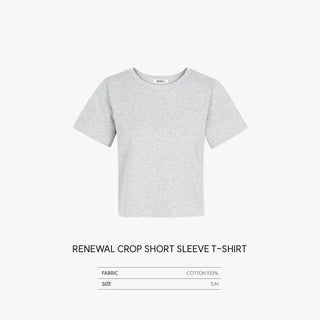 Renewed Sturdy Crop Short Sleeve T-shirt