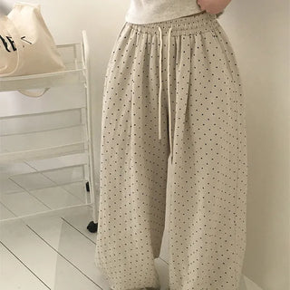 Dot Pintuck Pants