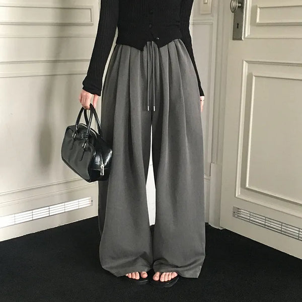 Squared Wide Elastic Pants