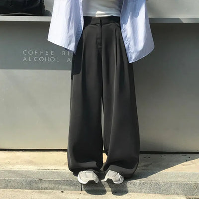 Inquiry Frenzy Two-Pin Tuck Wide Slacks