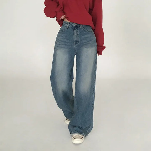 Mark Vintage Washed Wide Denim Pants