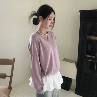 Silhouette Summer V-Neck Loose Fit Knit