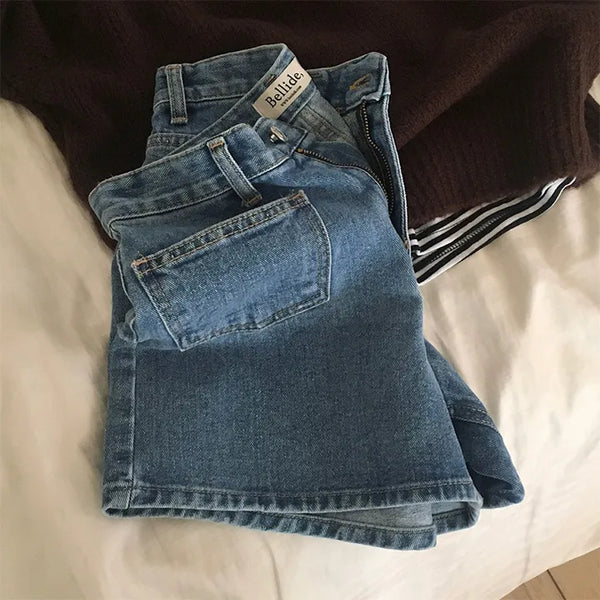 Pepper Front Pocket 3/4 Length Denim Shorts & Shorts
