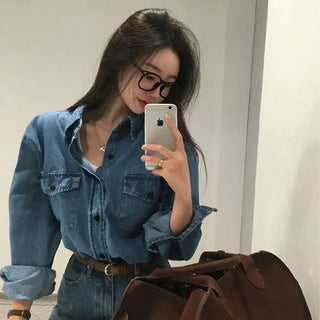 Forest Oversized Denim Shirt