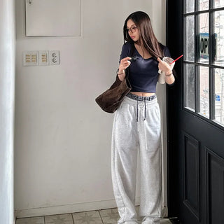 Positano Elastic Waist Wide Pants