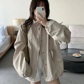 String Oversized Field Jacket