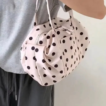Polka dots shoulder bag