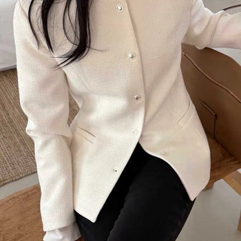 26SS Boucle Silhouette Tweed Jacket