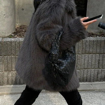 26FW Long Hair Shearling Eco-Fur Jacket
