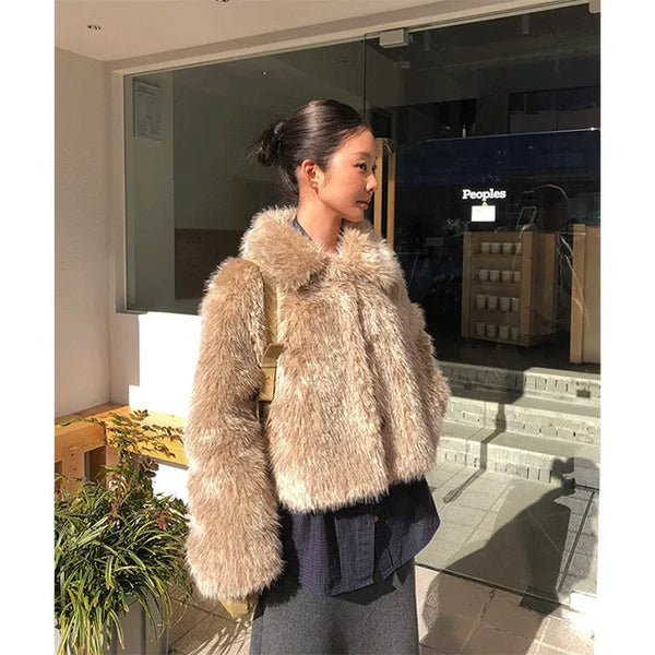 beigette fur jacket