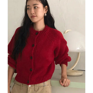 comfort round cardigan
