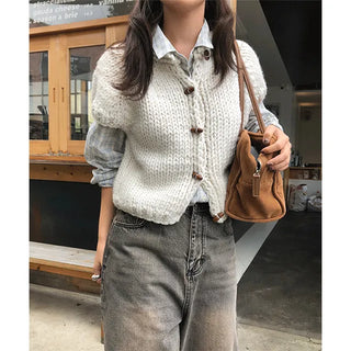 handmade knit cardigan
