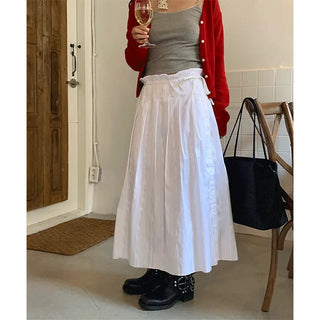 lace pleats skirt