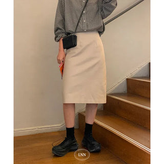 French slit skirt