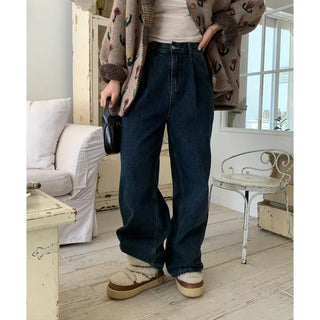 clay gimo pin tuck denim