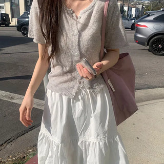Limu Mohair Short Sleeve Cardigan