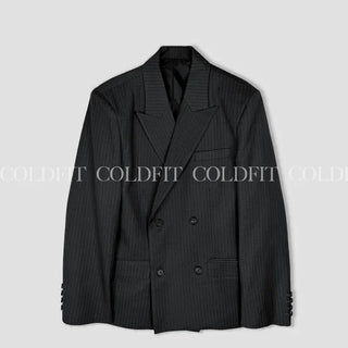 Striped double blazer