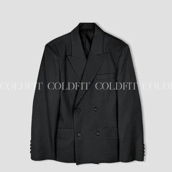 Striped double blazer