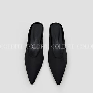 Stiletto wedge heels black