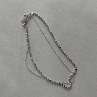 Layered ankle bracelet