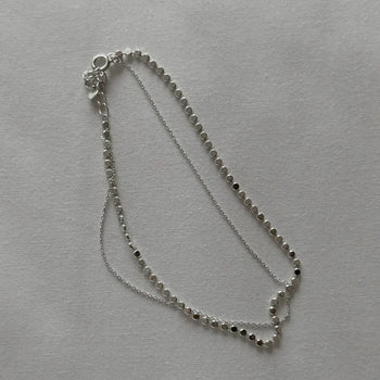 Layered ankle bracelet