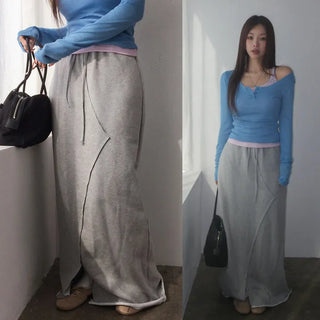 Lencia banding long skirt
