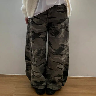 Camo Military Wide Pants 1 color