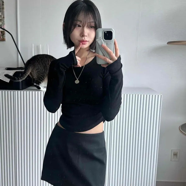 Milan H-line Mini Skirt