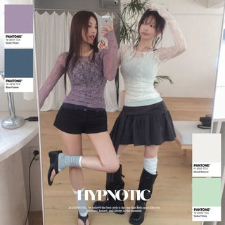 [MADE: In-house Production] Romantic Lace See-through T-shirt