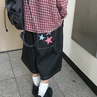 [UNISEX] Star Patch Bermuda Pants