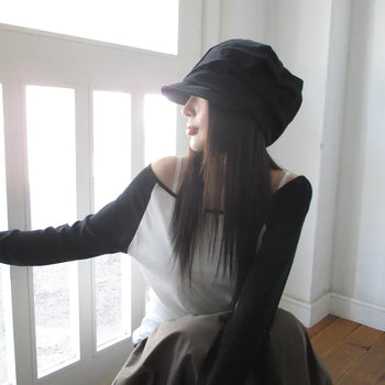 Cotton Side Shirred Cap (4 colors)