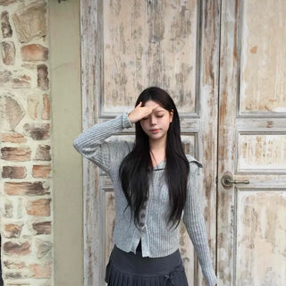 Half Pleated High-Waisted Mini Skirt