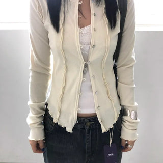 Wave Button Cardigan