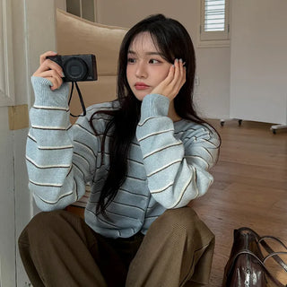 Piena Multi Striped Knit Cardigan