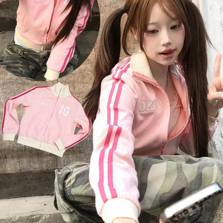 Tokyo Hip Girl Baby Pink Crop Jersey