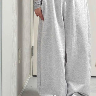 Loose Fit Elastic Waist Ultra-Wide Training Long Pants