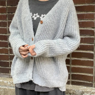 Minute Loose Fit V-Neck Knit Cardigan