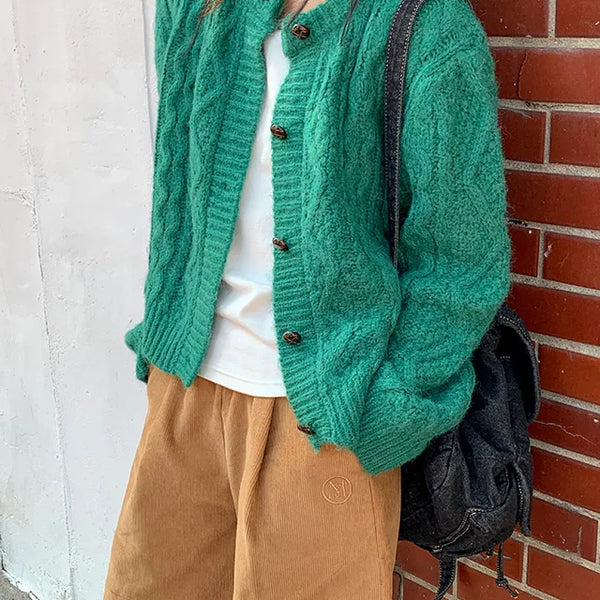 J.Fun Cable Knit Cardigan