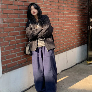 Shuffle Cable Knit Zip-Up Hoodie