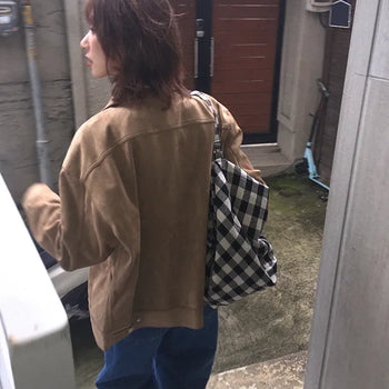 Tevlon suede collar jacket
