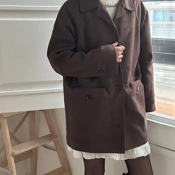 Menon Suede Half Coat