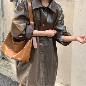 Oplex Leather Half Coat