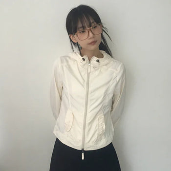 Rifshe Cutout Crop Windbreaker