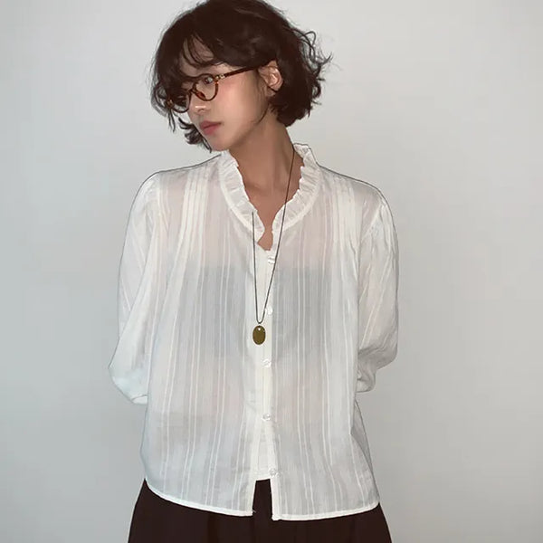 Botan Lace Frill Blouse