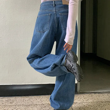 Sensing Two-Way Snap Button Balloon Denim Pants