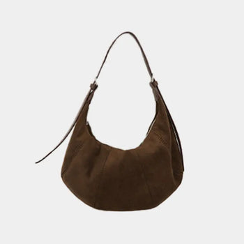 Karenji Suede Hobo Shoulder Bag