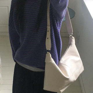 Nev Leather Hobo Crossbody Bag