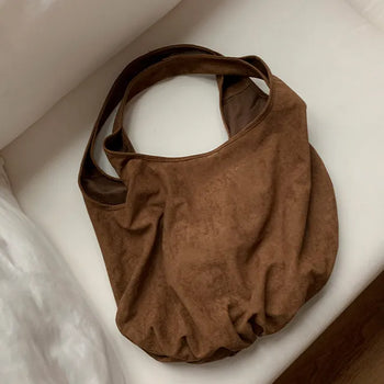 Vialyn Suede Hobo Shoulder Bag