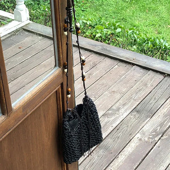 Zaea Woodball Vintage Shoulder Bag